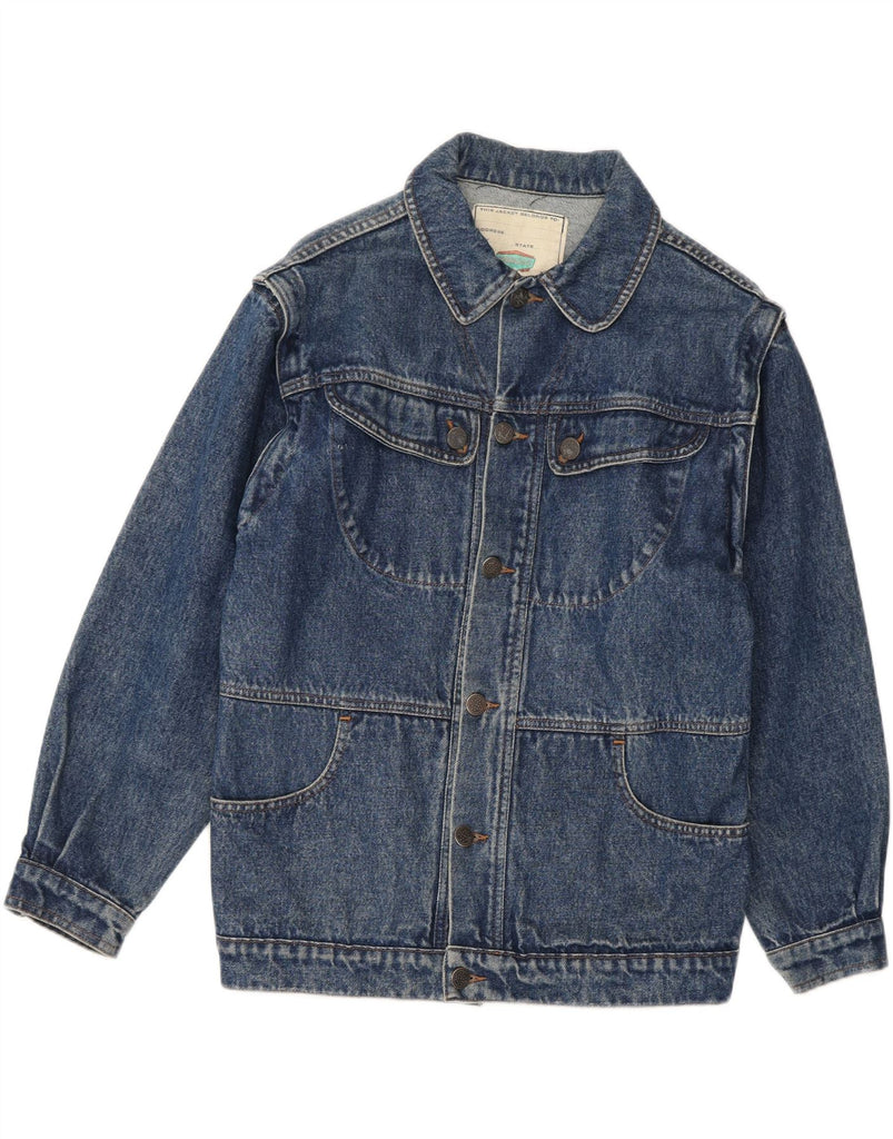 FIORUCCI Boys Denim Jacket 11-12 Years Navy Blue Cotton Vintage Fiorucci and Second-Hand Fiorucci from Messina Hembry 