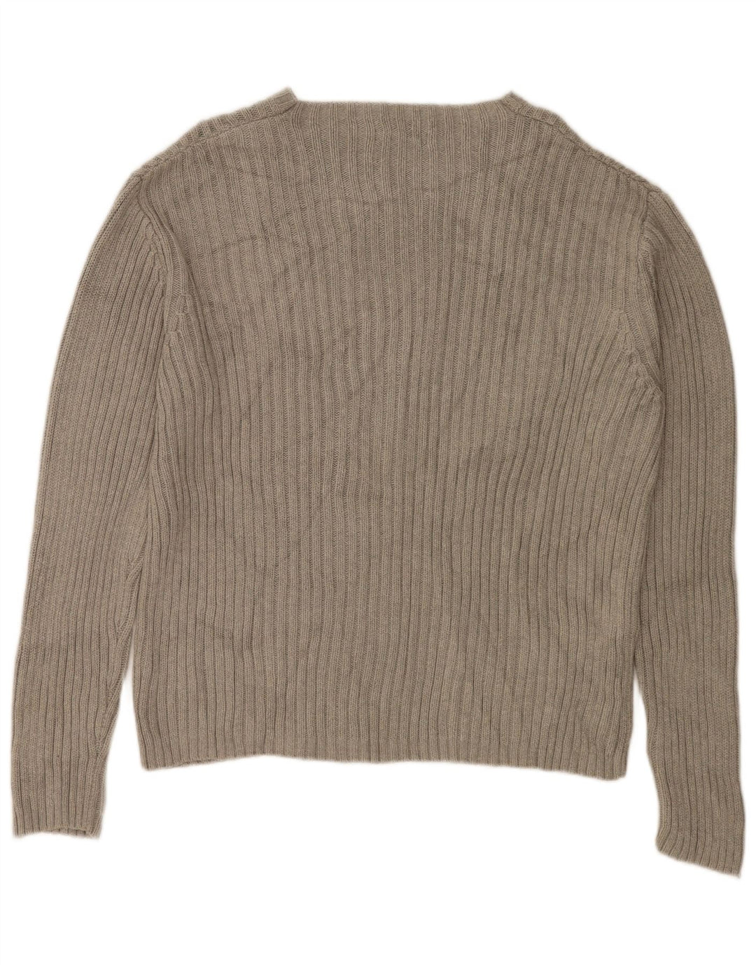 Damski sweter z dekoltem w łódkę DKNY UK 16, duży, szary, bawełniany