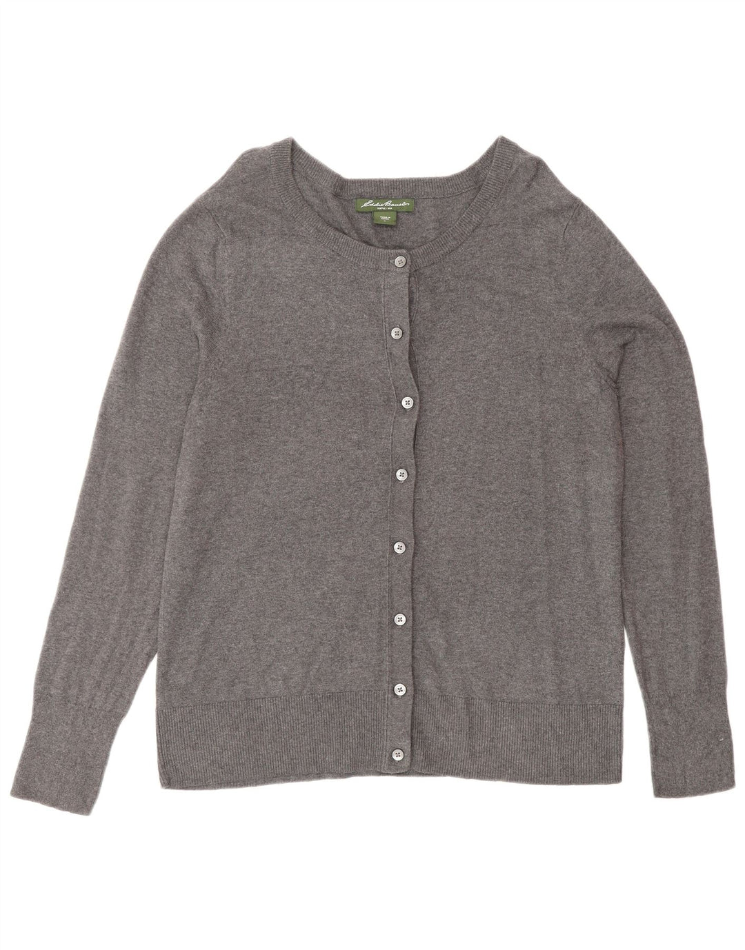 Sweter damski EDDIE BAUER UK 16, duży, szary, bawełniany