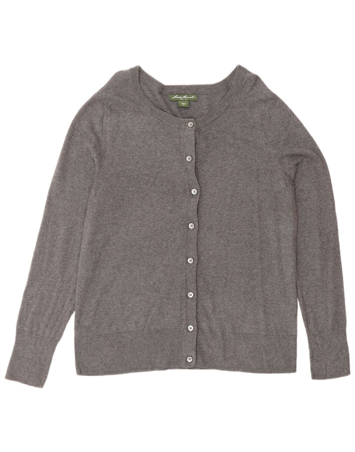 Sweter damski EDDIE BAUER UK 16, duży, szary, bawełniany
