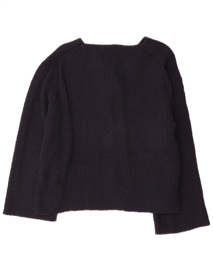 Sweter damski Massimo Dutti Oversize Cardigan UK 14, duży, granatowy