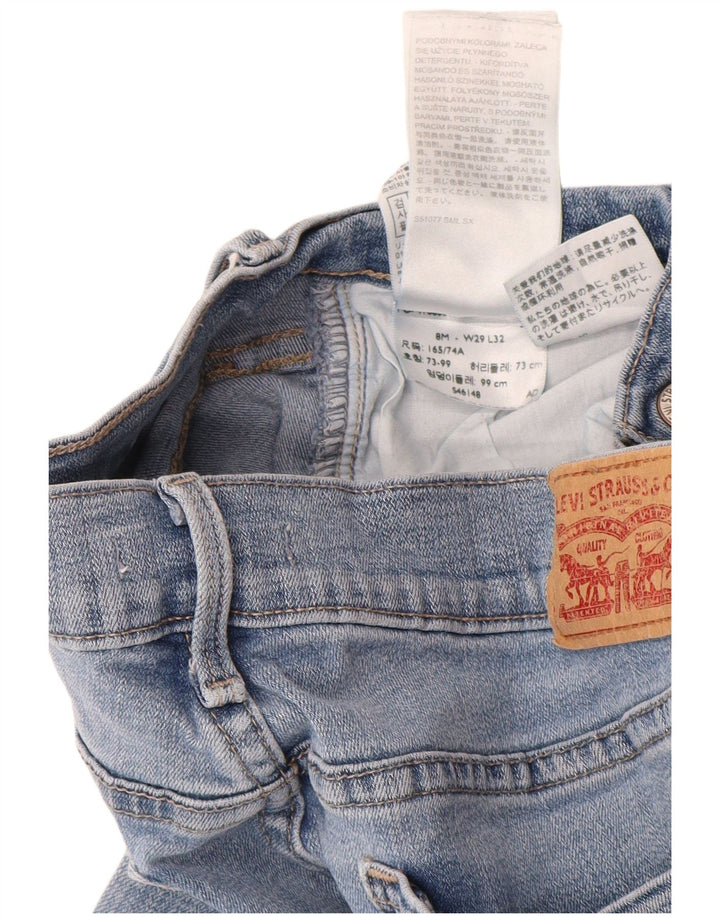 Damskie jeansy LEVI'S 505 Straight US 8 Medium W29 L32 Niebieskie bawełniane