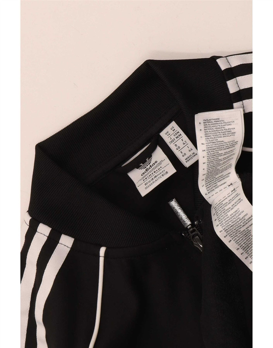Damska bluza dresowa Adidas UK 14 Średni czarny poliester