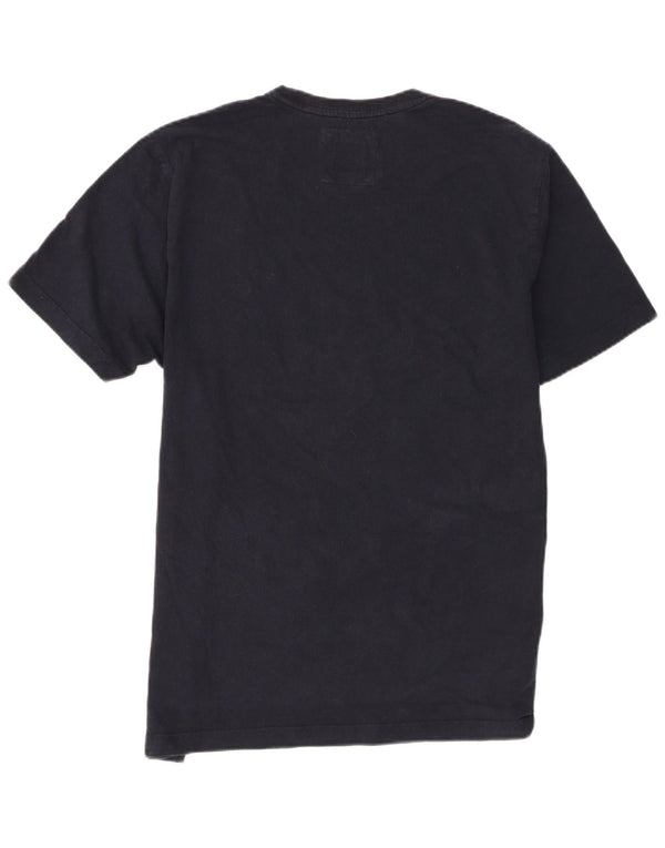 Crew Clothing Męska koszulka z krótkim rękawem, góra XL, czarna bawełna