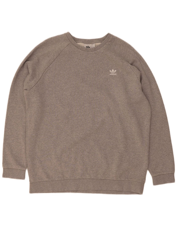 Adidas Męska Bluza Sweter XL Szara Bawełna