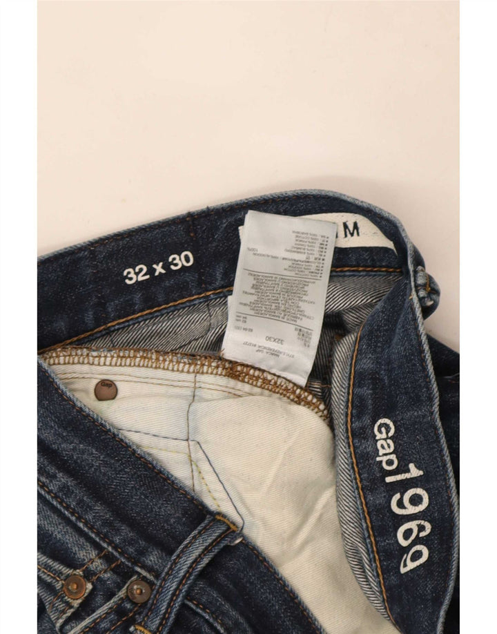 Męskie jeansy Gap Slim W32 L30 Niebieskie bawełniane