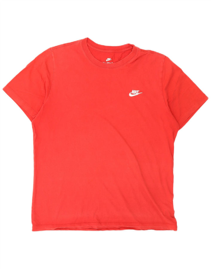 T-shirt męski Nike, duży, czerwony, bawełniany