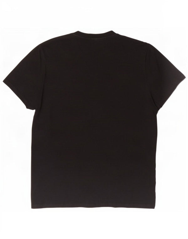 Męski T-shirt z grafiką Umbro, duży, czarny, bawełniany