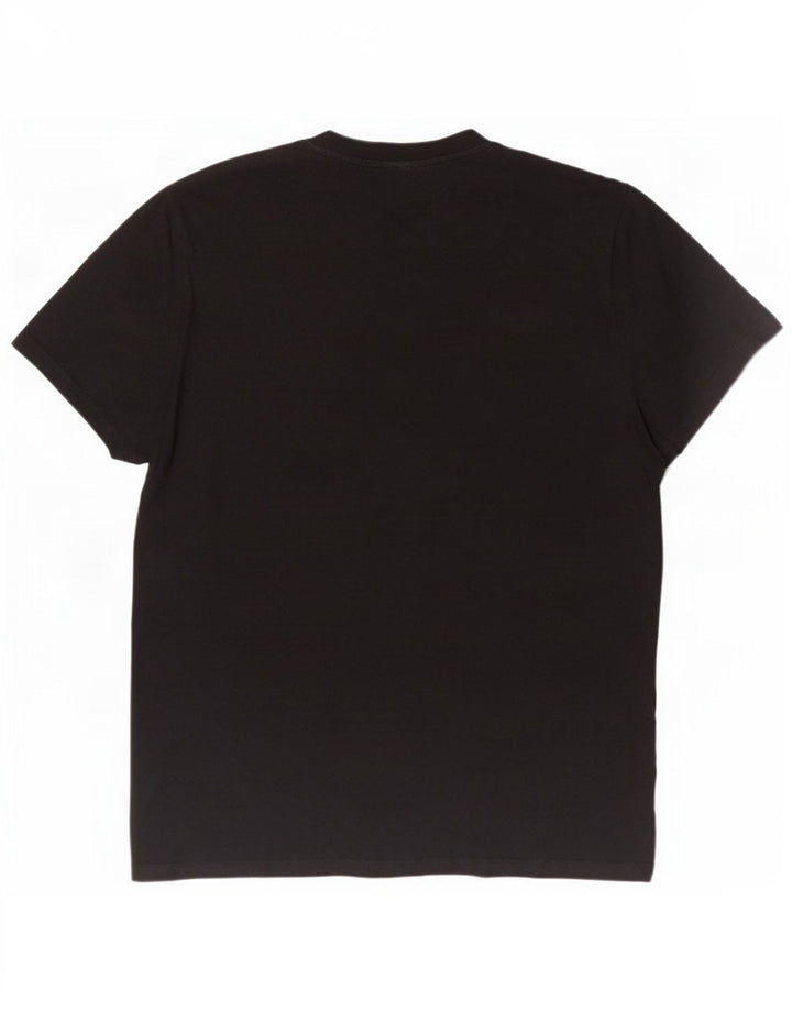 Męski T-shirt z grafiką Umbro, duży, czarny, bawełniany
