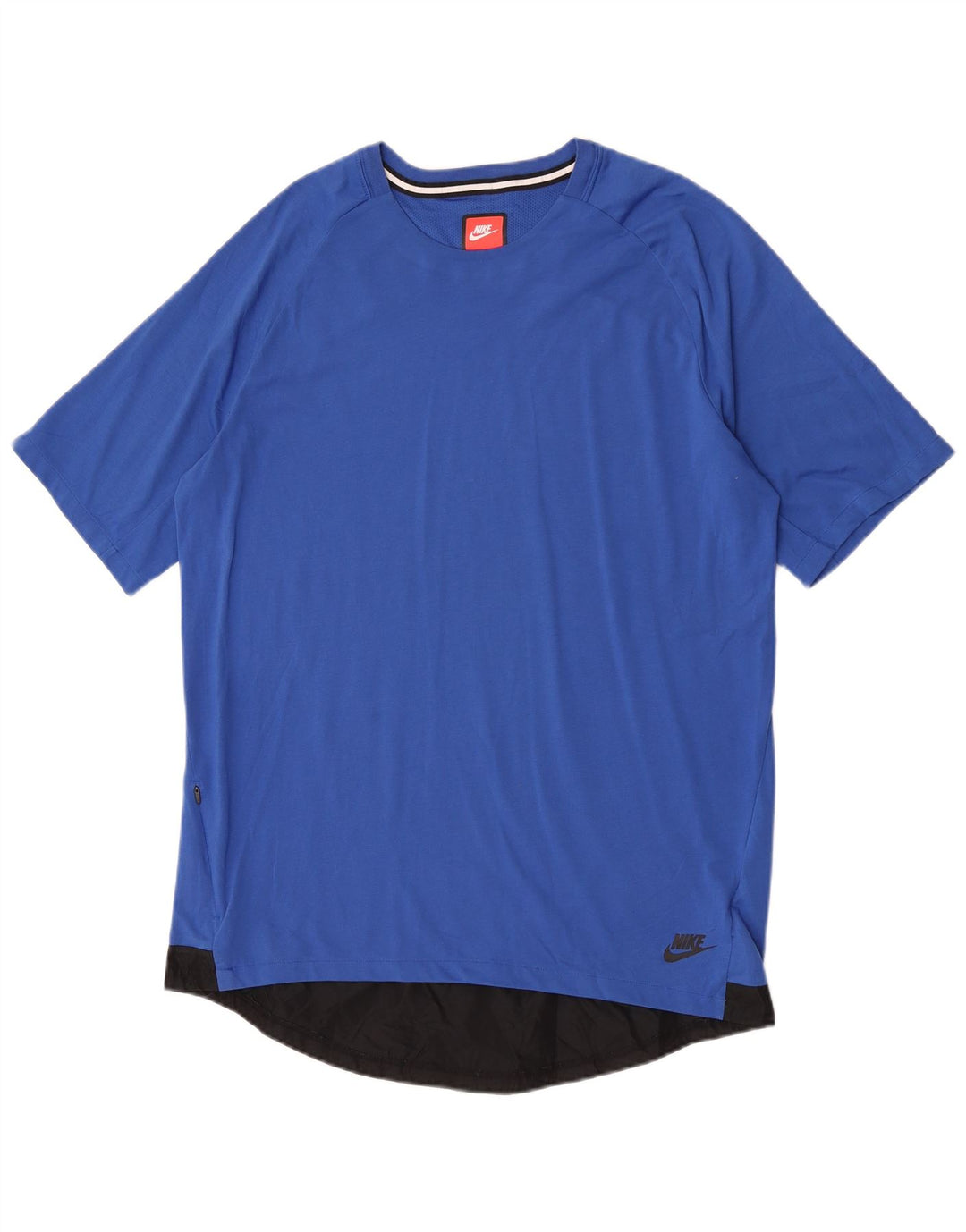 T-shirt męski Nike, duży, niebieski, poliestrowy blok kolorów