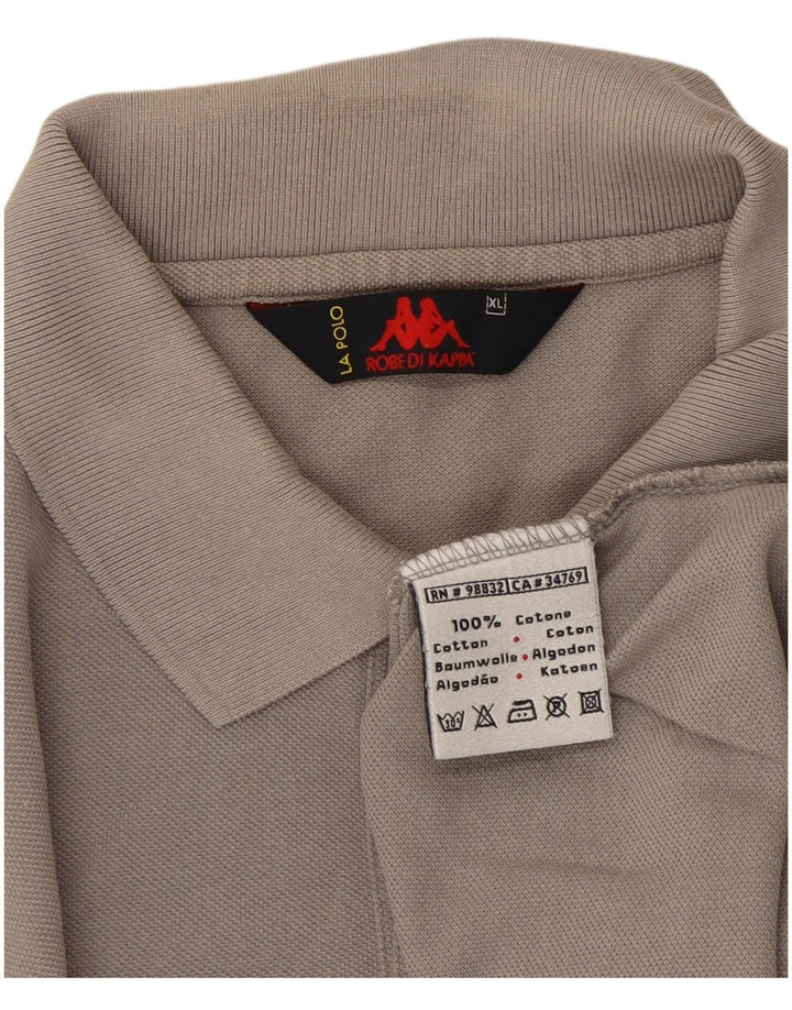 Męska koszulka polo Kappa XL, szara bawełna