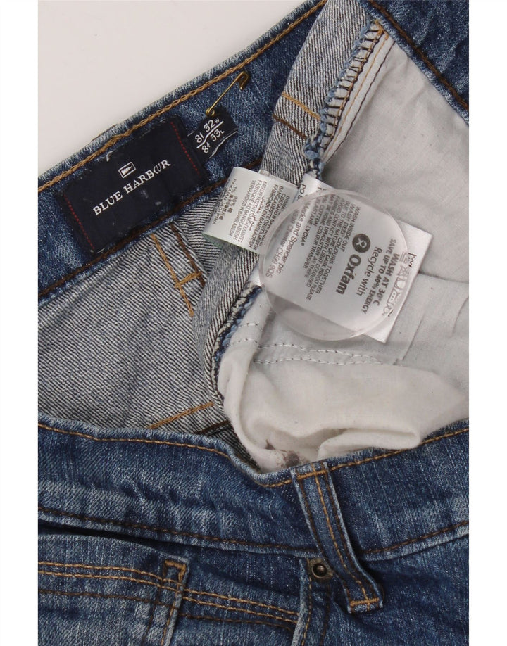 Marks & Spencer Męskie niebieskie dżinsy Harbor Straight W32 L33 Niebieskie bawełniane