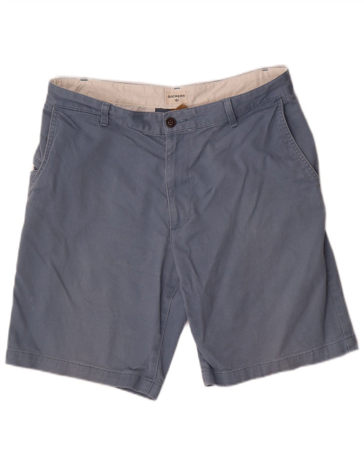 Męskie spodenki cargo Dockers W34, duże, niebieskie, bawełniane