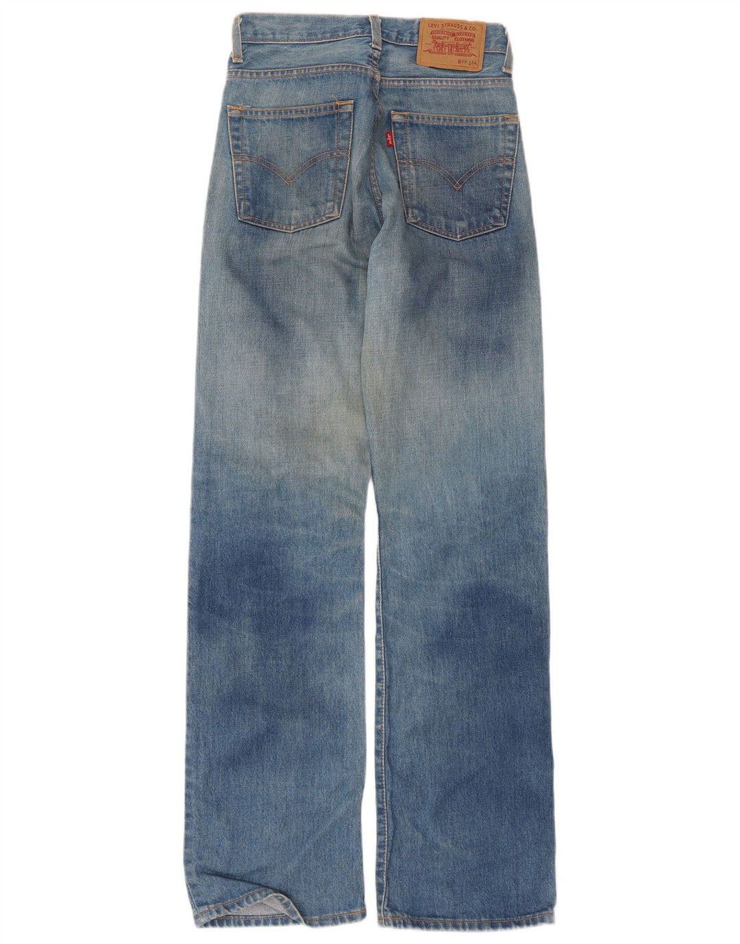 Męskie jeansy Levi's z wysokim stanem W28 L34, niebieska bawełna