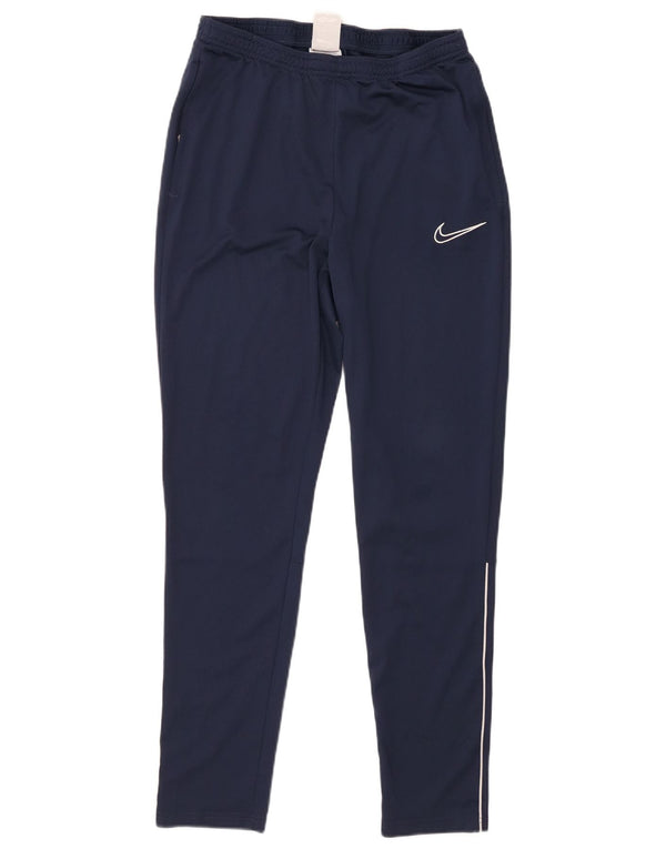 Męskie spodnie dresowe Nike Dri Fit, średni granatowy poliester