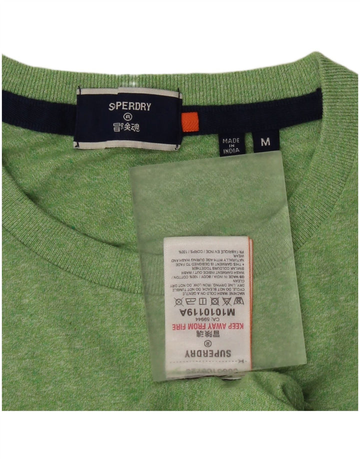 T-shirt męski Superdry, bawełniany, średni zielony