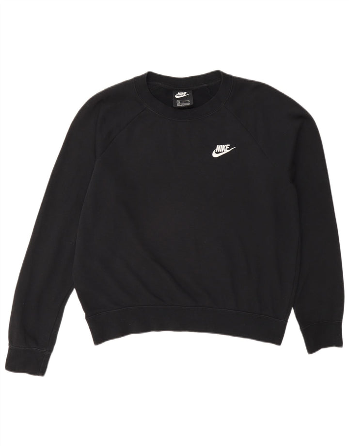 Damski sweter oversize Nike UK 10, mały, czarny, bawełniany