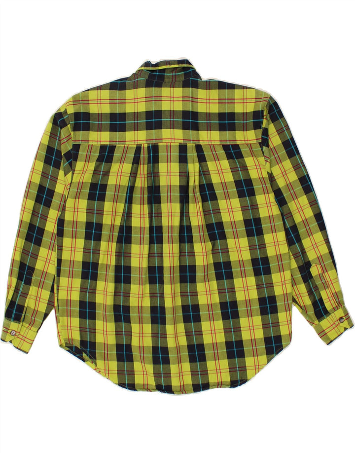 DOCKERS Womens Petite Shirt UK 10 Small Green Check Cotton Vintage Dockers and Second-Hand Dockers from Messina Hembry 