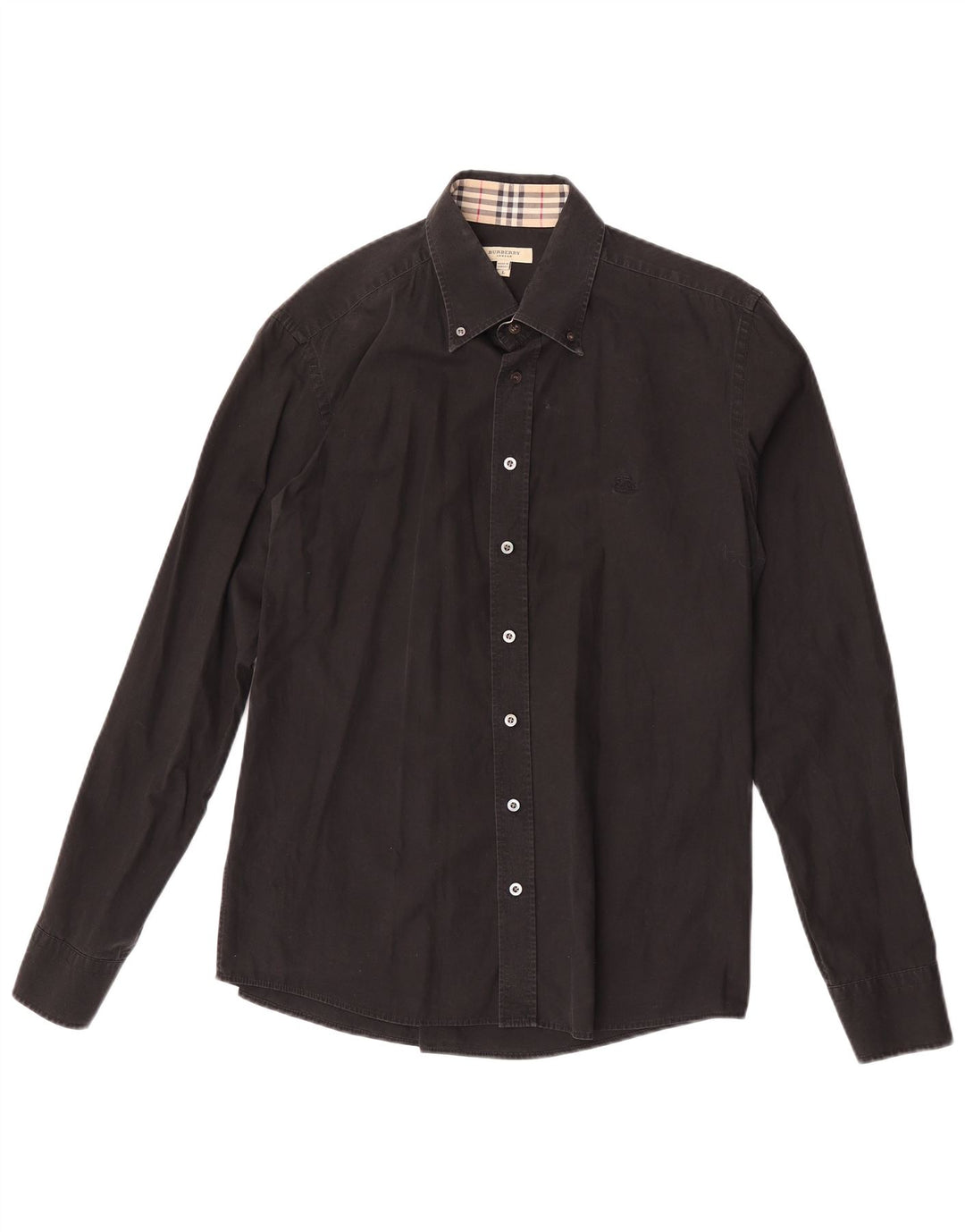 Koszula męska Burberry, duża, czarna, bawełniana