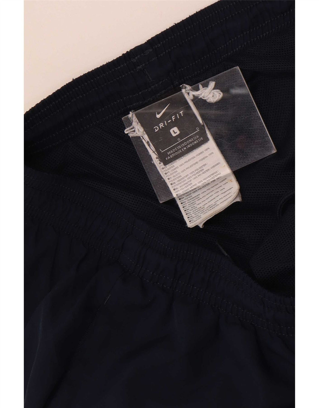 Męskie spodnie dresowe Nike Dri Fit, duże, granatowe, z poliestru
