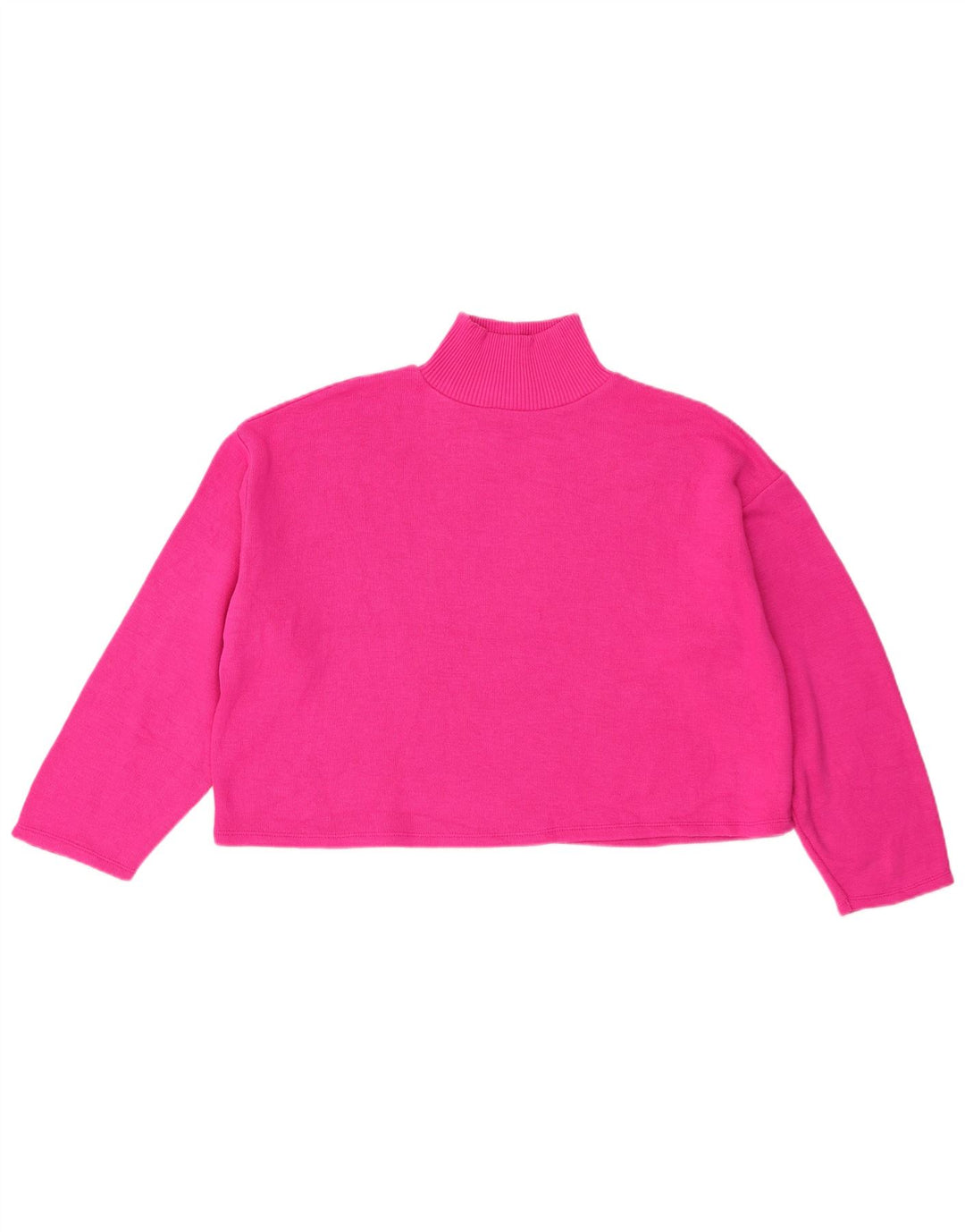 Damski sweter oversize z golfem Zara UK 16, duży różowy