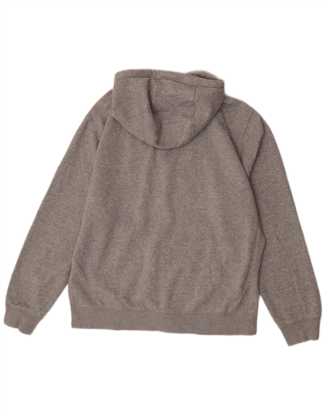 Męski sweter z kapturem i zamkiem błyskawicznym Nike o regularnym kroju, duży, szary, bawełniany