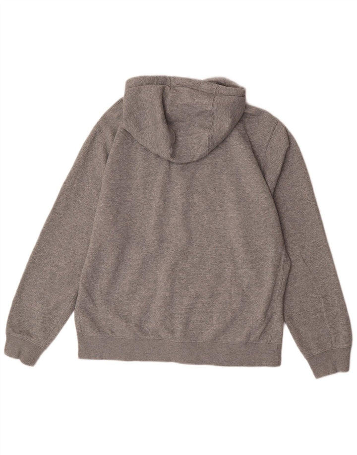 Męski sweter z kapturem i zamkiem błyskawicznym Nike o regularnym kroju, duży, szary, bawełniany
