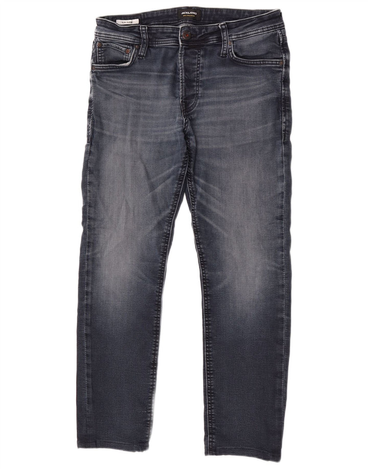 Męskie jeansy Jack & Jones GLENN Slim W33 L30 Niebieska bawełna