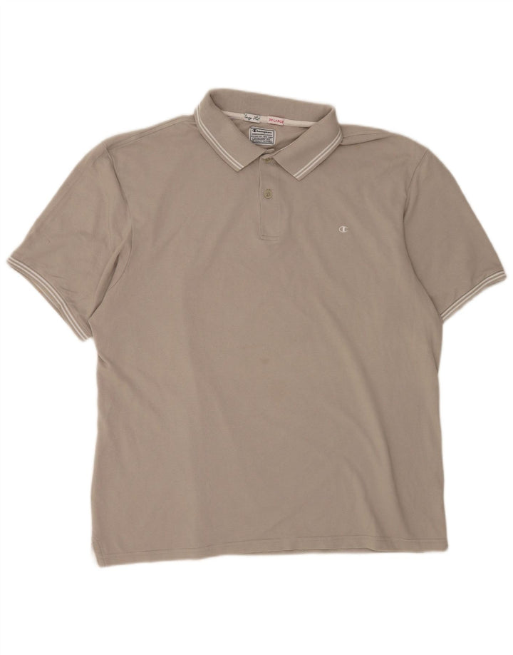 Męska koszulka polo Champion Easy Fit 3XL, szara bawełna