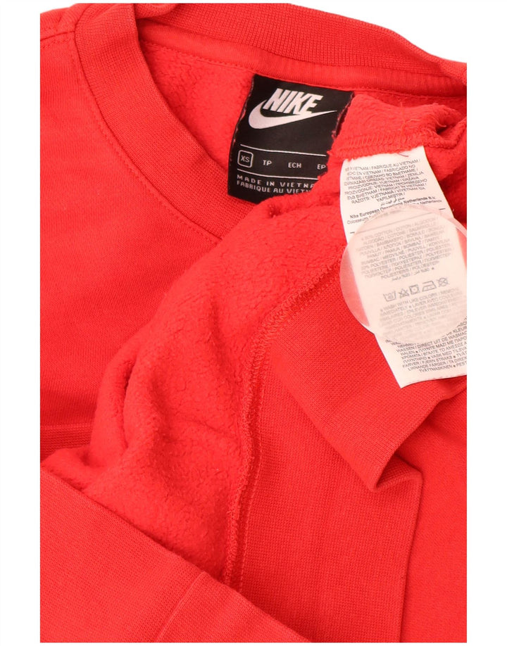 Bluza męska NIKE, sweter XS, czerwona, bawełniana