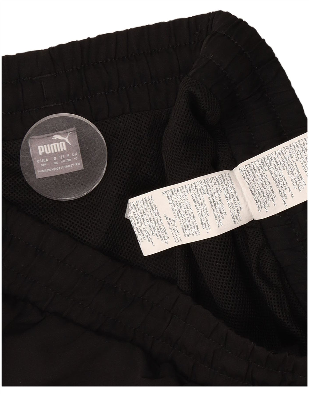 Damskie spodenki sportowe Puma UK 10, małe, czarne, poliestrowe