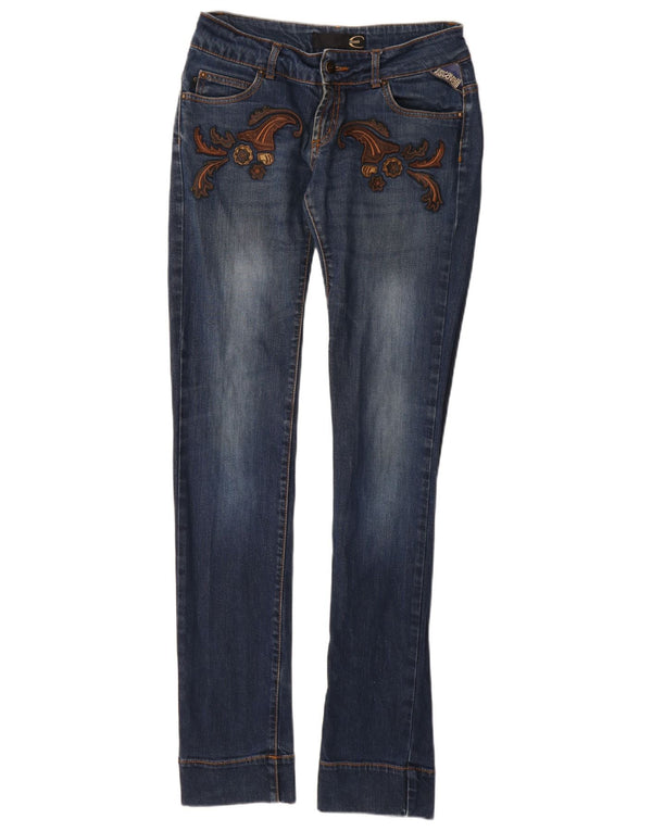 Damskie jeansy Just Cavalli W28 L34 Niebieski Paisley