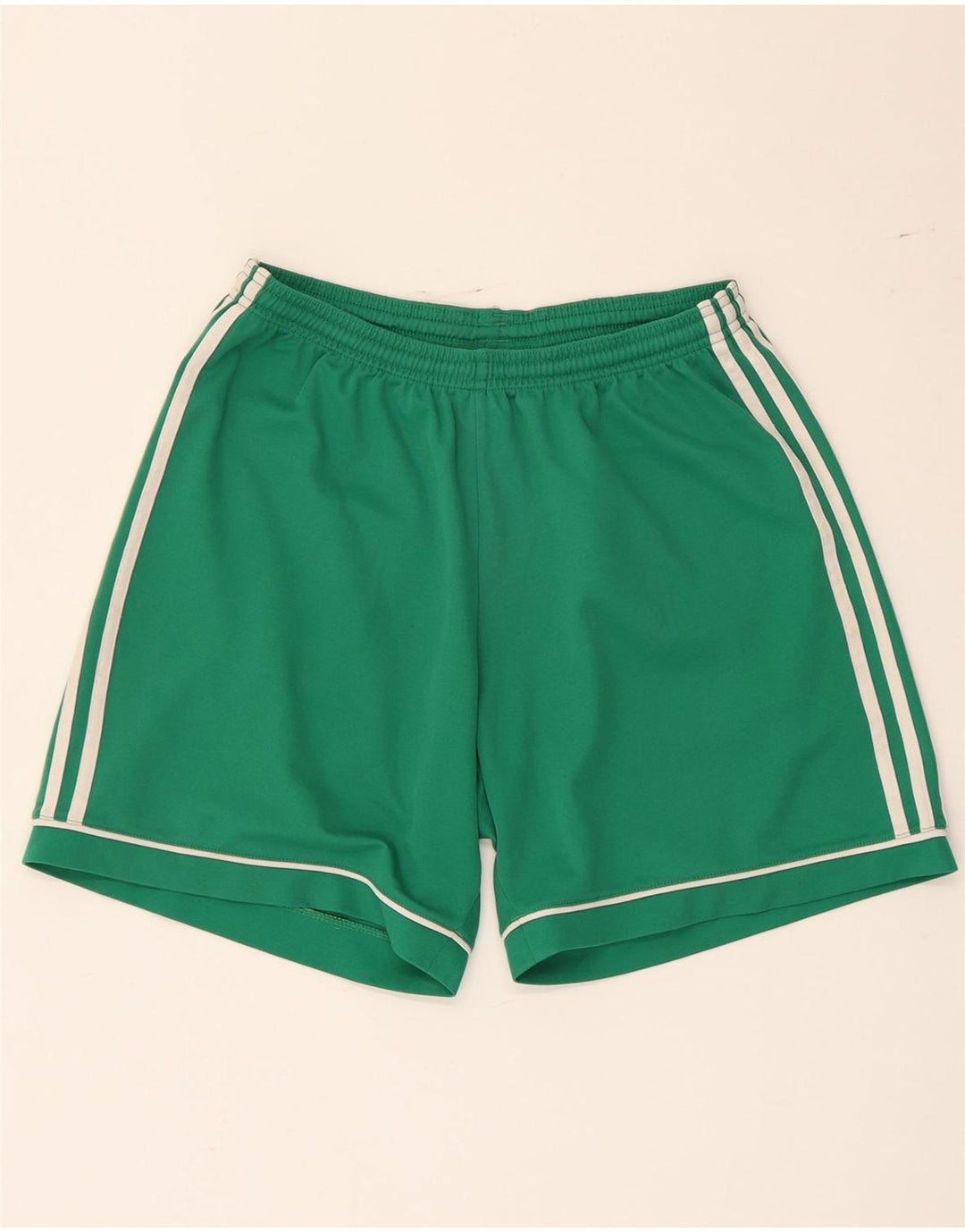 Męskie spodenki sportowe Adidas Climalite, średni zielony poliester