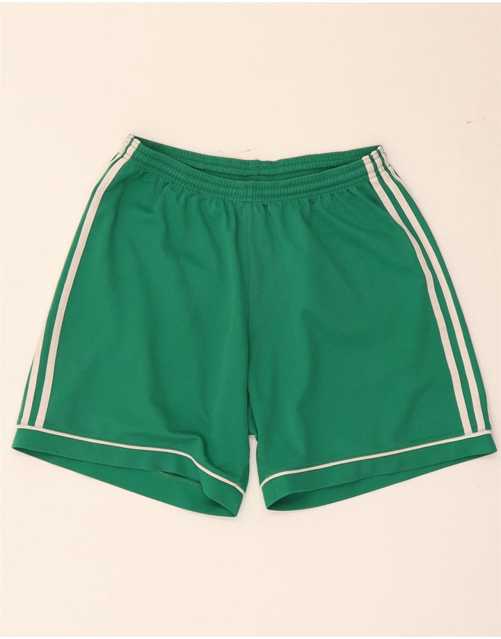 Męskie spodenki sportowe Adidas Climalite, średni zielony poliester