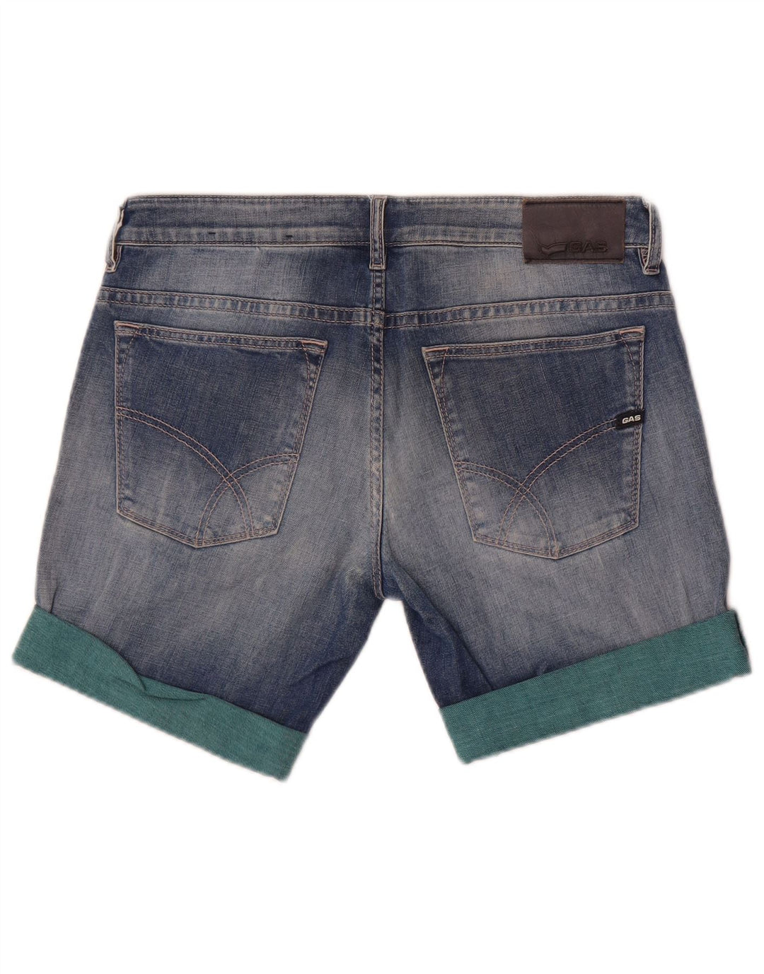 Damskie spodenki jeansowe Gas Anders W32, duże, niebieskie, bawełniane