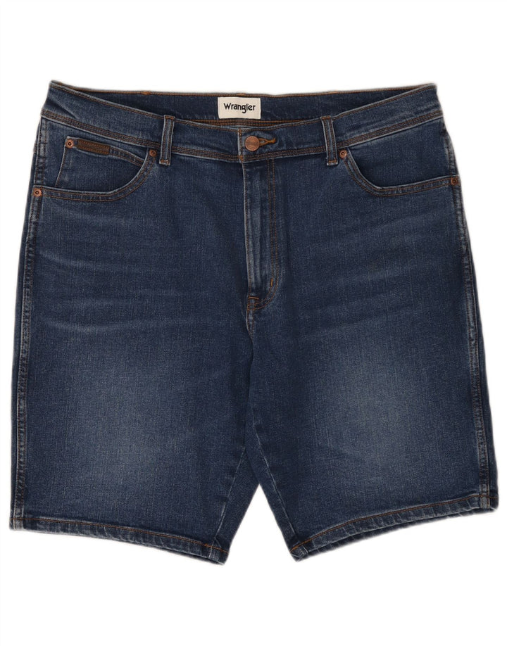 Męskie spodenki jeansowe Wrangler W36, duże, granatowe, bawełniane