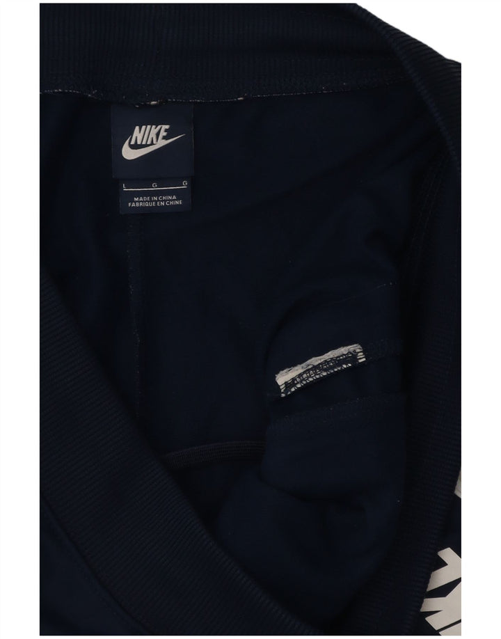 Męskie spodnie dresowe Nike Joggers, duży, granatowy, kolorowy poliester