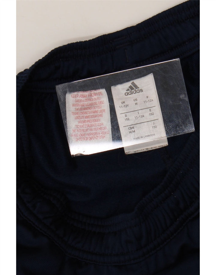 Chłopięce spodnie dresowe ADIDAS 11-12 lat, granatowe, poliestrowe