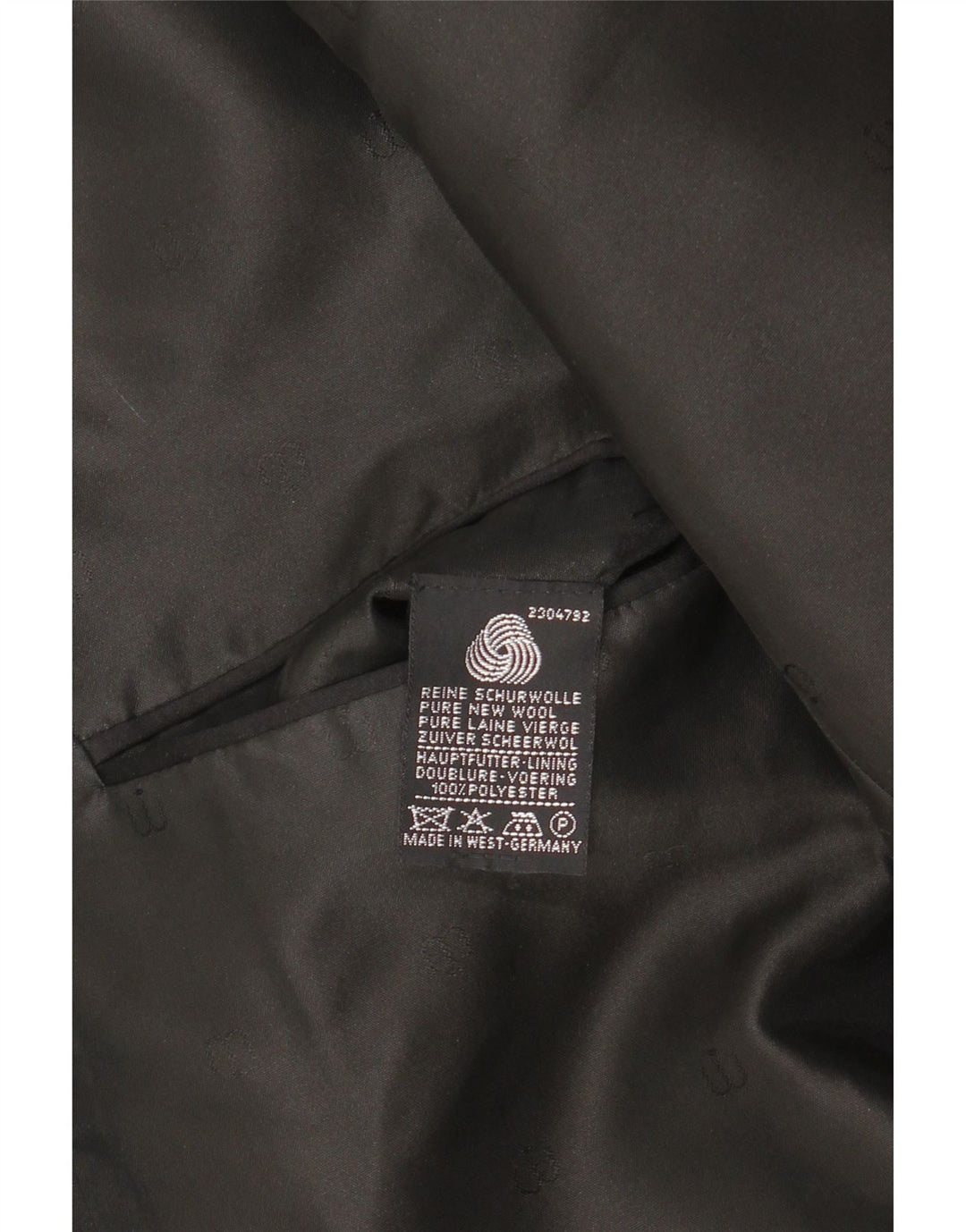 Vintage męska marynarka zapinana na 1 guzik UK 38 średnia czarna nowa wełna