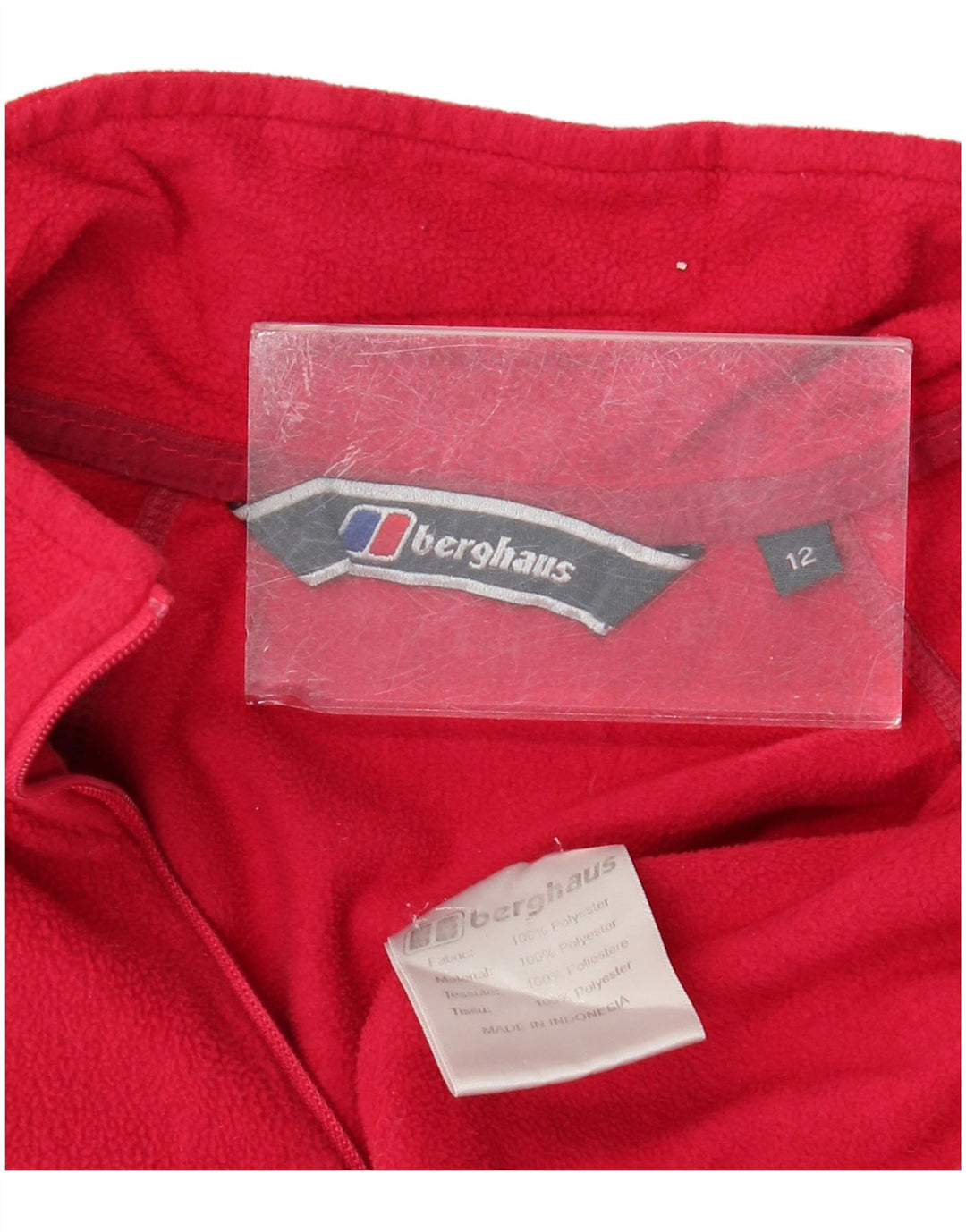 Damski sweter polarowy BERGHAUS z zamkiem błyskawicznym UK 12, średni różowy poliester