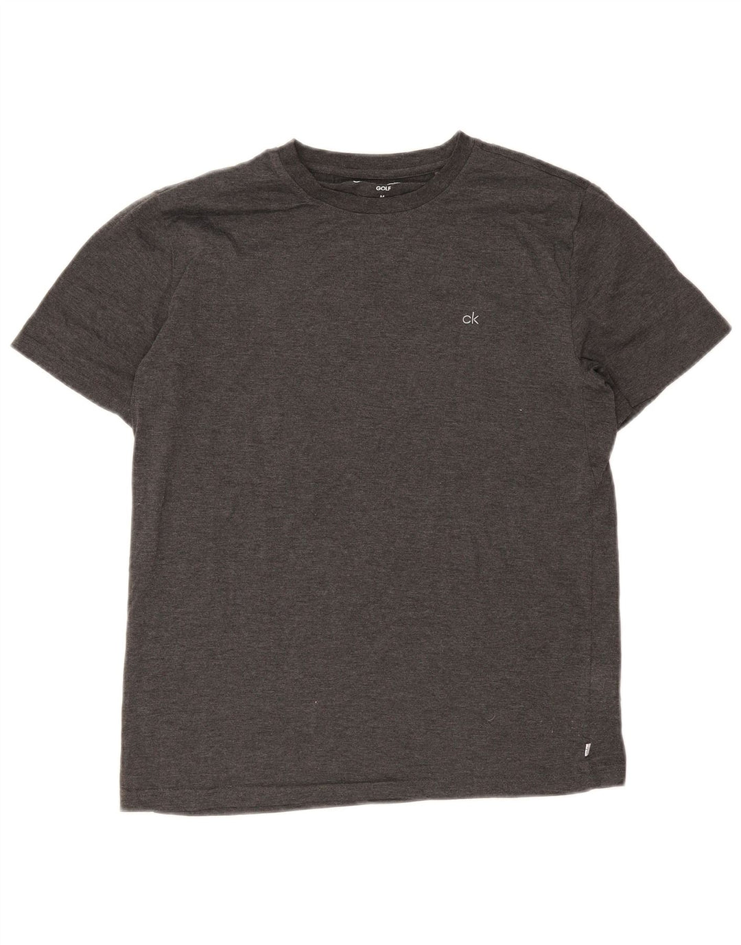 T-shirt męski Calvin Klein, średni szary poliester