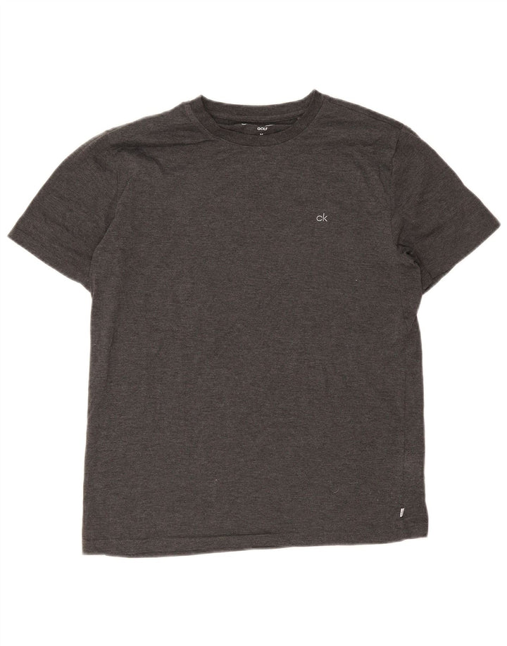 T-shirt męski Calvin Klein, średni szary poliester