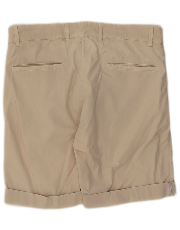 Brooksfield Męskie spodenki chino IT 48 Medium W32 beżowe bawełniane