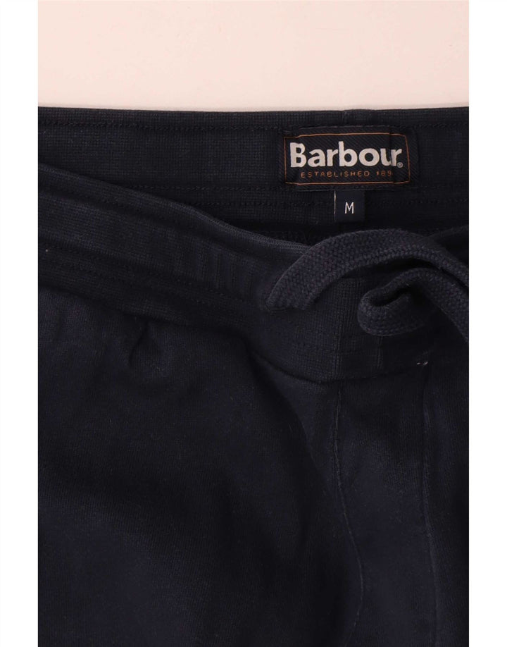 Męskie spodnie dresowe Barbour Joggers Średni granatowy, bawełniany