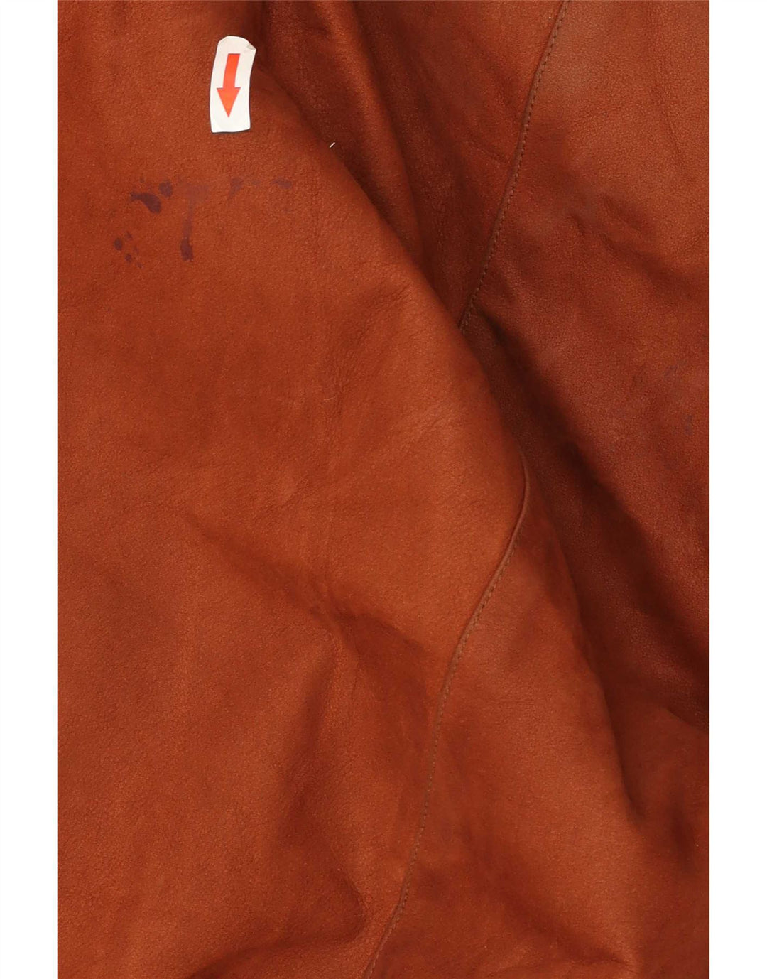 Vintage damski płaszcz skórzany UK 20 2XL brązowy