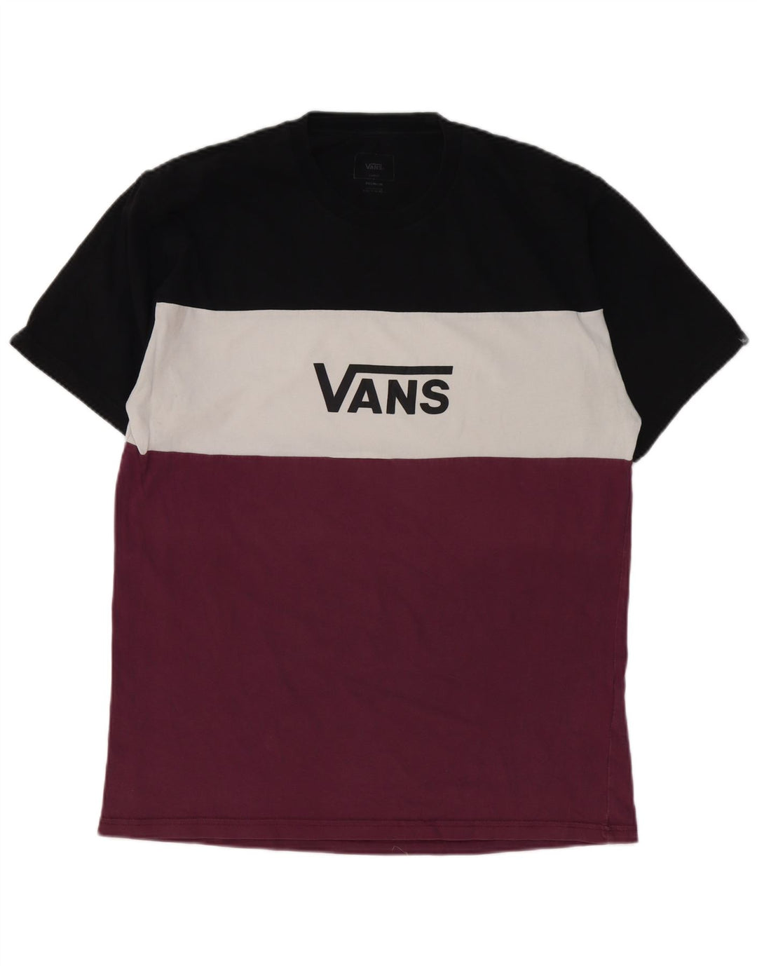 Męski T-shirt Vans z grafiką, duży, wielokolorowy, bawełniany z blokami kolorów