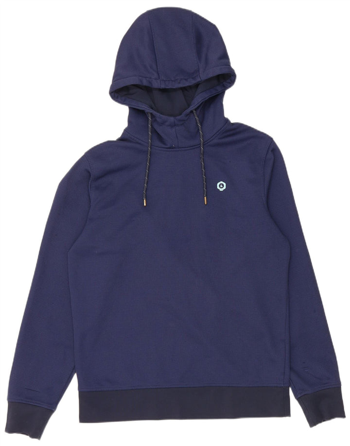 Męski sweter z kapturem Jack & Jones, średni niebieski, poliester
