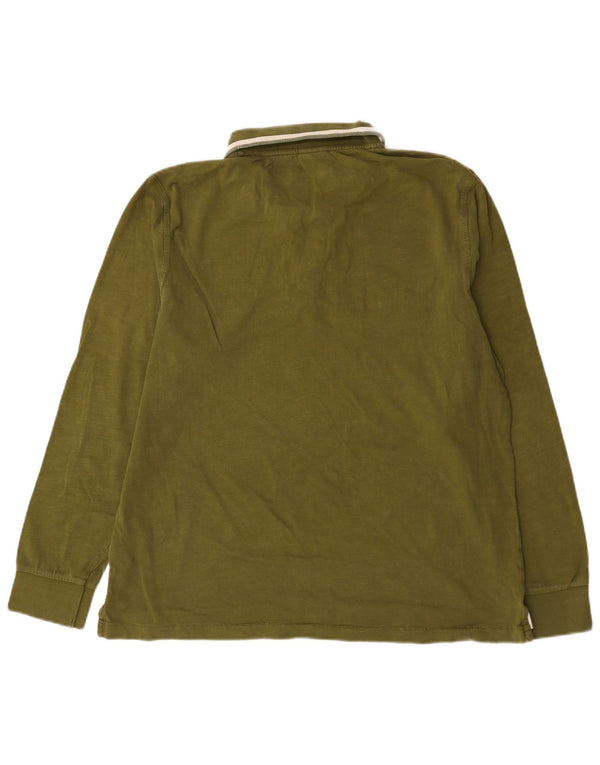 Męska koszulka polo z długim rękawem Napapijri, 2XL, khaki