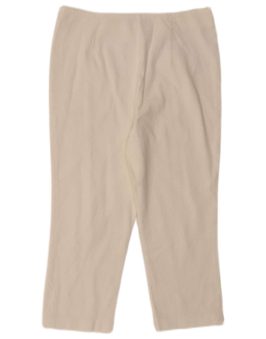 Damskie spodnie Capri Luisa Spagnoli IT 44 Medium W30 L21 Biała bawełna