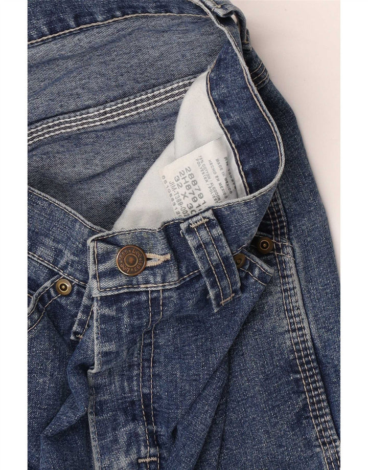 Damskie jeansy Lee Cargo Straight W32 L30 Niebieska bawełna w kwiaty